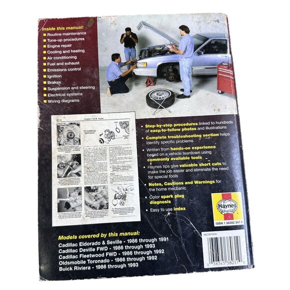 Vintage Haynes Repair Manual General Motors 1986-1993 Car Repair - Picture 2 of 5
